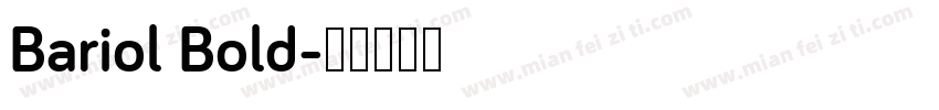 Bariol Bold字体转换